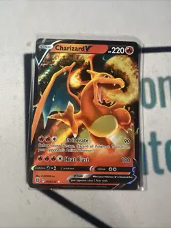 Pokemon TCG Charizard V Sword & Shield: Brilliant Stars 017/172 Holo Ultra Rare - Image 1