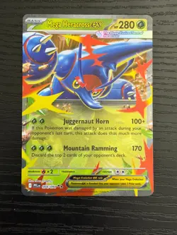 Mega Heracross ex 004/094 Double Rare Phantasmal Flames Pokemon TCG ENGLISH NM - Image 1