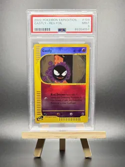 2002 POKEMON GASTLY REVERSE REV HOLO FOIL #109 E-SERIES EXPEDITION PSA 9 WOTC - Image 1