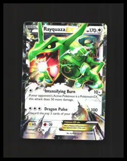 2015 Rayquaza EX Pokemon XY Roaring Skies 75/108 ULTRA RARE - Image 1