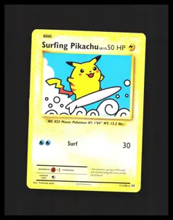 2016 Surfing Pikachu Pokemon XY Evolutions 111/108 SECRET RARE - Image 1