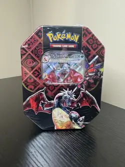 Pokemon TCG Scarlet & Violet Paldean Fates Charizard EX Tin Factory Sealed New - Image 1