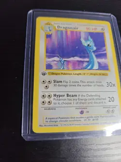 1999 Pokemon Base Set Dragonair 1st Edition Shadowless 18/102 Rare English HP-MP - Image 3