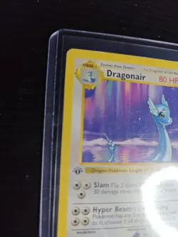 1999 Pokemon Base Set Dragonair 1st Edition Shadowless 18/102 Rare English HP-MP - Image 4