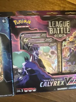 Pokemon Ice & Shadow Rider Calyrex VMAX League Battle Decks tcg 2 Sets - Image 5