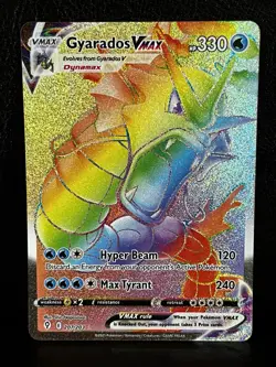 Pokemon Gyarados VMAX 207/203 Evolving Skies Rainbow Secret Rare Holo NM - Image 1