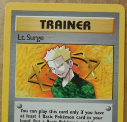 Lt. Surge 101/132 Rare Non-Holo Gym Heroes Set Pokemon Trainer NM/LP - Image 2