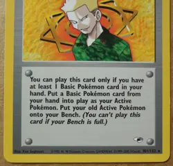 Lt. Surge 101/132 Rare Non-Holo Gym Heroes Set Pokemon Trainer NM/LP - Image 3