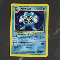1999 WOTC Base Set Holo Rare Poliwrath 13/102 - Pokemon TCG - MP - Image 1