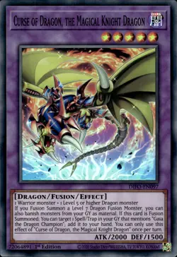 Curse Of Dragon, The Magical Knight Dragon - Super Rare 1st DIFO-EN097 NM YuGiOh - Image 1