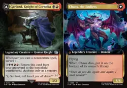 1x Garland, Knight of Cornelia - Foil - Extended Art Light Play MTG Magic - Kid - Image 1