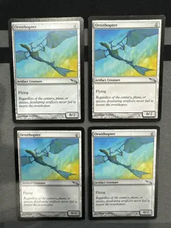 Ornithopter X4 Mirrodin Mtg Lot Hp Heavy Play - Image 1