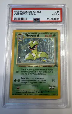 1999 Pokemon Jungle Victreebel Holo Card 14/64 PSA 4 VG EX - Image 1