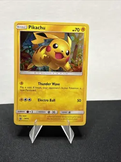 Pikachu SM76 Black Star Promo Cosmos Holo Pokemon Shining Legends Card - Image 1