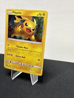 Pikachu SM76 Black Star Promo Cosmos Holo Pokemon Shining Legends Card - Image 2
