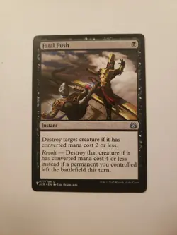 MTG the List Mystery Booster Fatal Push Magic Gathering Card NM/M Condition - Image 1