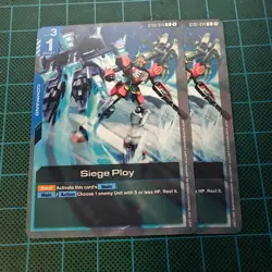 2x Siege Ploy - ST02-014 NM - Gundam TCG Card Game Common Command Wing Starter - Image 1