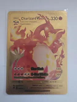 Charizard VMAX Gold Foil Pokemon Card - Image 1