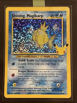 Pokemon TCG Celebrations Classic Collection Shining Magikarp Holo Card 66/64 - Image 1