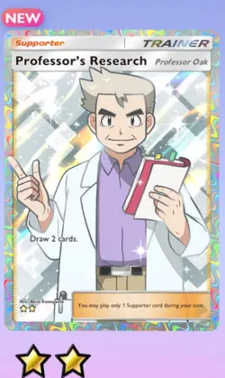 Pokemon TCG Pocket - Professor’s Research or Any 2 Star Card (OR ANY OTHER CARD) - Image 1