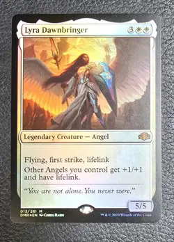 Lyra Dawnbringer Dominaria Remastered Foil MTG NM Magic Card - Image 1