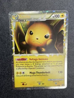 Raichu Prime 83/90 Undaunted Holo Ultra Rare Pokemon TCG Card LP - Image 1