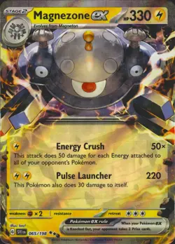 Magnezone ex 065/198 Double Rare Scarlet & Violet Base Set Pokemon Card NM - Image 1