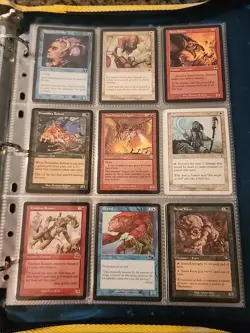 Vintage Magic The Gathering Binder Collection Card Lot MTG 1993-2003 - Image 3