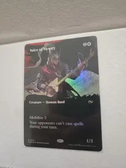 Magic the Gathering Tarkir: Dragonstorm Voice of Victory Borderless Foil Card - Image 1