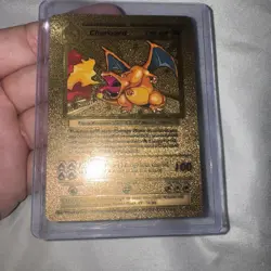 1999 WOTC Pokemon Charizard Gold Foil Textured Card 4/102 - Rare - Image 3
