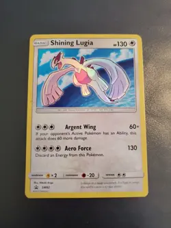Pokemon TCG Shining Legends Lugia SM82 Holo Rare Black Star Promo Card - Image 1