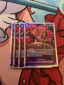 X4 One Piece Card Game TCG Donquixote Doflamingo OP10-071 SR M/NM - Image 1