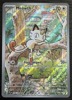 Meowth 106/094 Mega Evolution Phantasmal Flames English Pokemon Card TCG IR - Image 1