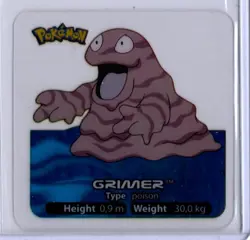 2005 Edibas Nintendo Pokemon Lamincards #88 Grimer Acetate Insert Card - Image 1