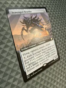 MTG Scavenged Brawler #064 Extended Art R Commander: The Brothers’ War (BRC) - Image 2