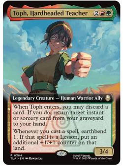 Toph, Hardheaded Teacher - Extended Art Avatar MTG - Image 1