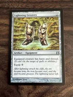 Lightning Greaves - Tarkir: Dragonstorm Commander - LP - MTG - Image 1