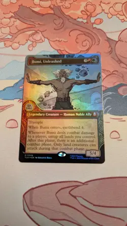 Bumi, Unleashed (Showcase Foil) 0348 - Avatar: The Last Airbender TLA - MTG - NM - Image 1