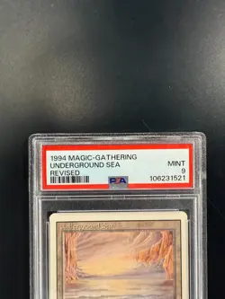 1994 Magic Gathering Underground Sea PSA 9 MInt - Image 2