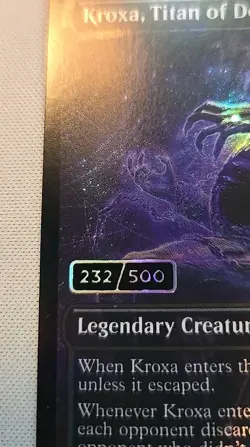 Kroxa Titan of Death's Hunger #179 Foil Serialized 232/500 MTG Multiverse - Image 2