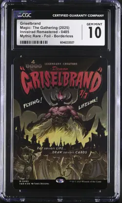 GRISELBRAND Innistrad Remastered Borderless Movie Poster Foil Mythic CGC 10 MTG - Image 1
