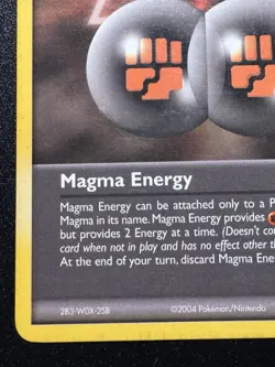 Magma Energy 87/95 EX Team Magma vs Team Aqua Pokemon Card Rare MP - Image 5