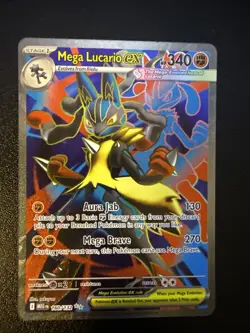 Pokemon TCG Mega Lucario EX 160/132 Ultra Rare Holo NM Mega Evolutions Full Art - Image 1