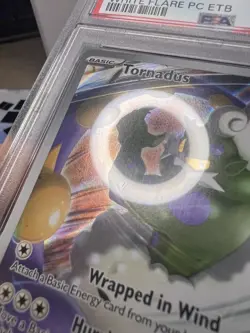 2025 POKEMON SVP WHITE FLARE POKEMON CENTER ETB PROMO #210 TORNADUS PSA 9 - Image 3