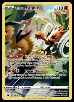 Pokemon TCG SWSH: Sword & Shield Promo Cards #SWSH283 Galarian Zapdos LP - Image 1