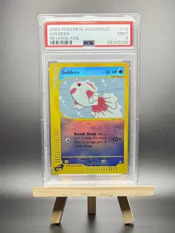 2002 POKEMON GOLDEEN REVERSE REV HOLO FOIL #78 E-SERIES AQUAPOLIS PSA 9 WOTC - Image 1