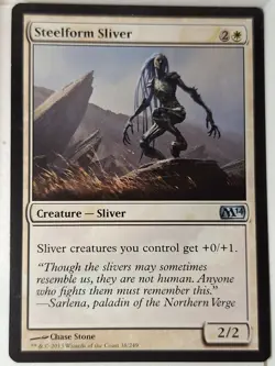 Steelform Sliver - Magic 2014 Core Set M14 - Magic the Gathering MTG Nice! - Image 1