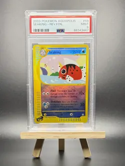 2002 POKEMON SEAKING REVERSE REV HOLO FOIL #59 E-SERIES AQUAPOLIS PSA 9 WOTC - Image 1