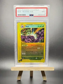 2002 POKEMON MUK REVERSE REV HOLO FOIL #23 E-SERIES AQUAPOLIS PSA 9 WOTC VINTAGE - Image 1