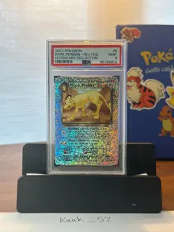 Pokemon LEGENDARY COLLECTION Dark Persian #6 REVERSE HOLO FOIL PSA 9 Mint - Image 1